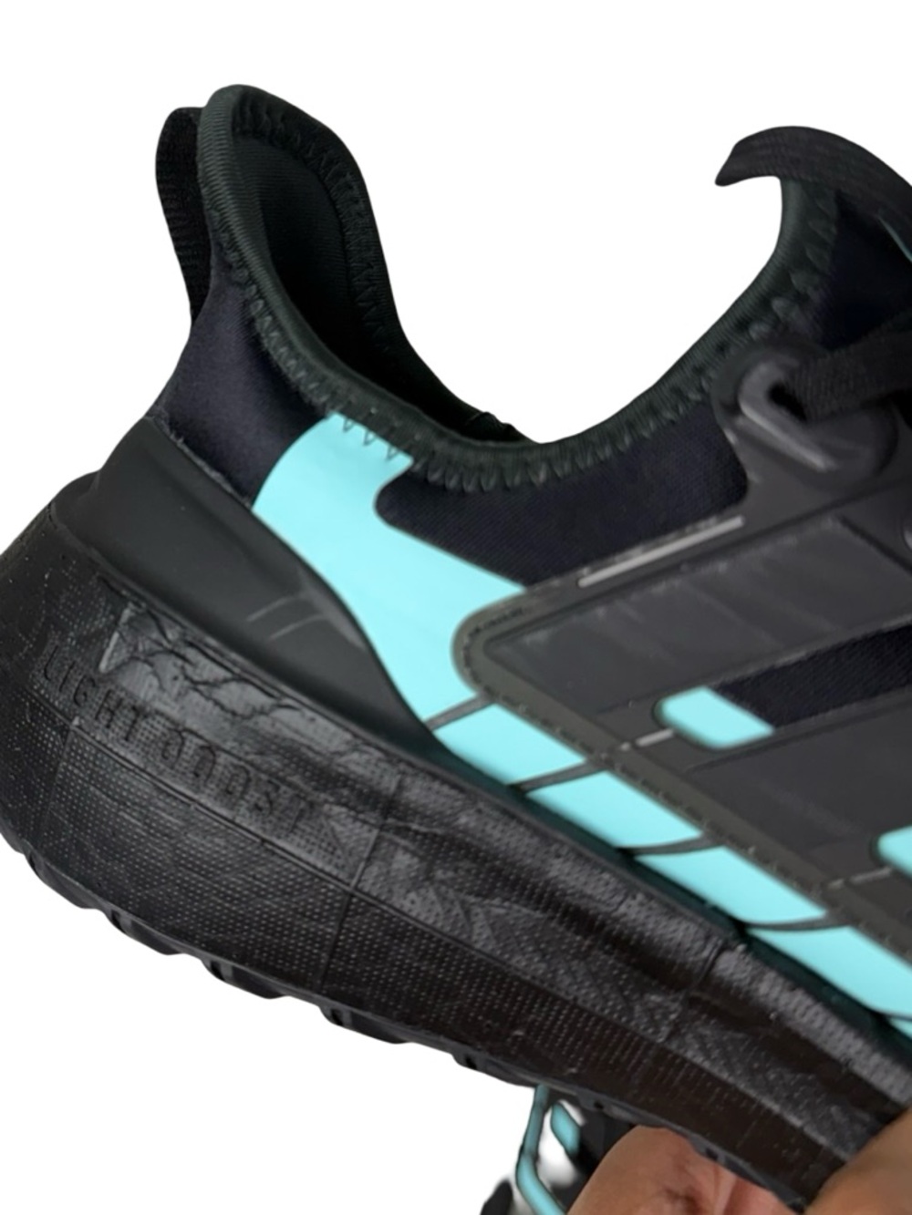 Adidas UltraBoost Light GORE TEX Shoes Mens 8.5 Black Athletic Running Sneakers - Picture 12 of 13